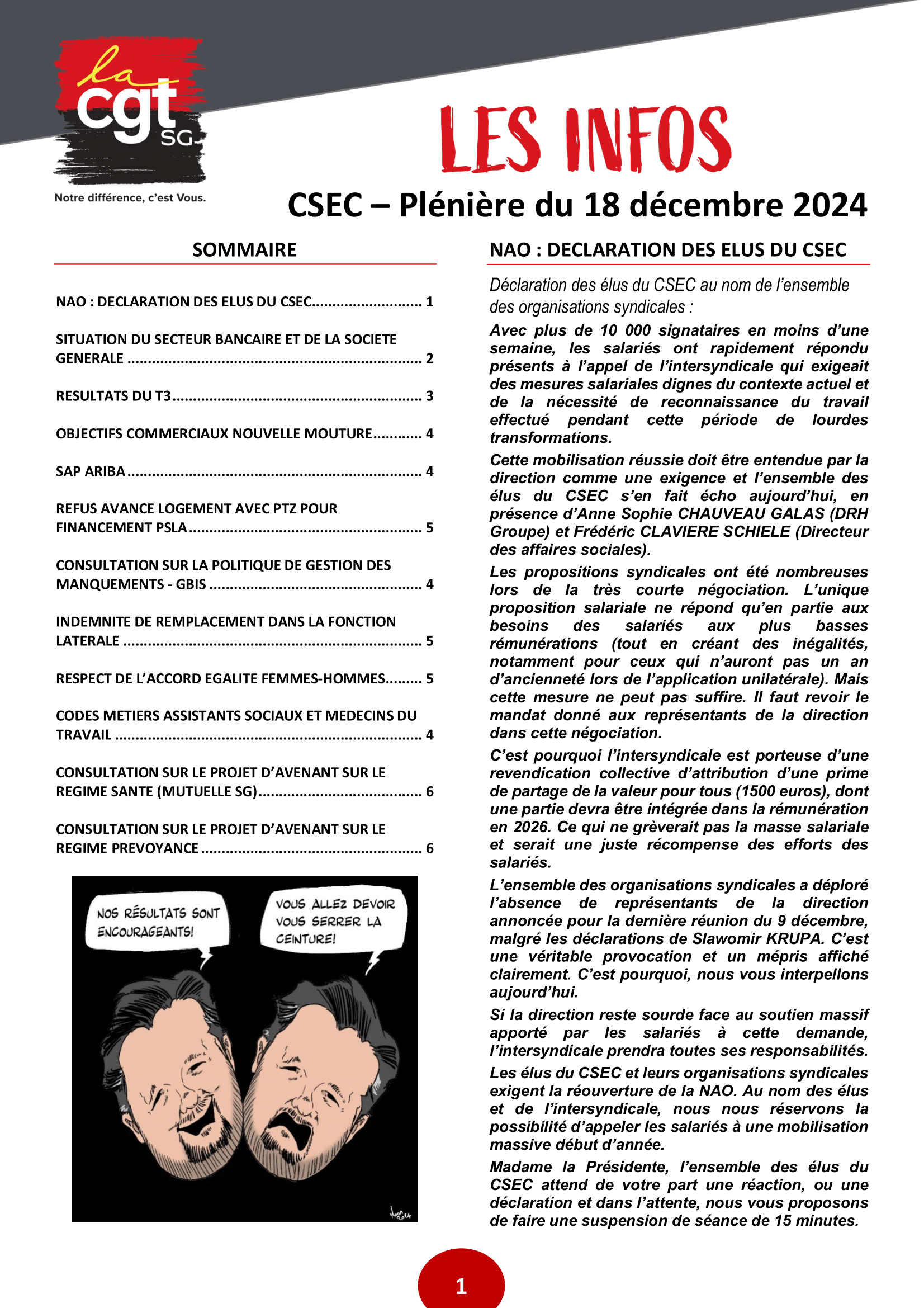 CSEC linfo de la plénière Décembre 2024 1